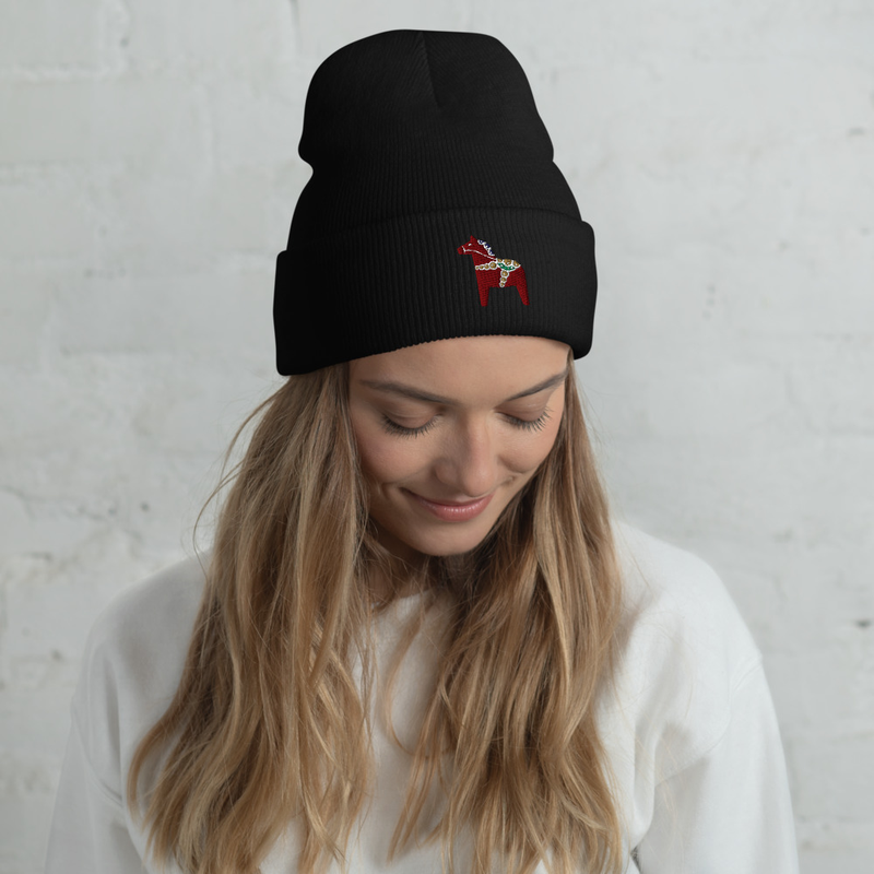 Cuffed Beanie - Dalahäst