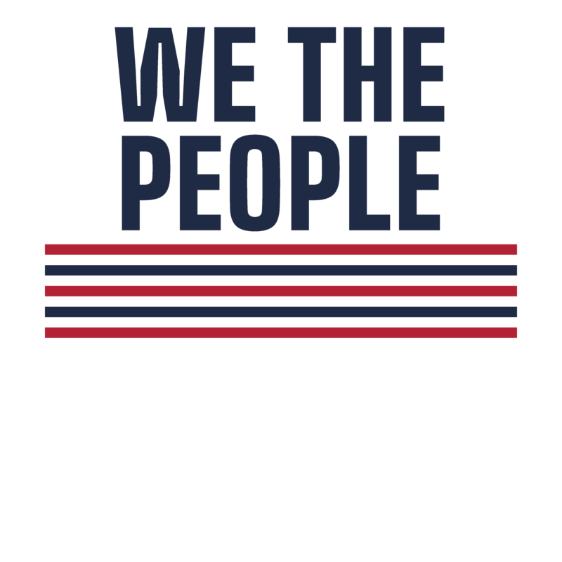 We the People hoodie — Size: L, Color: Black