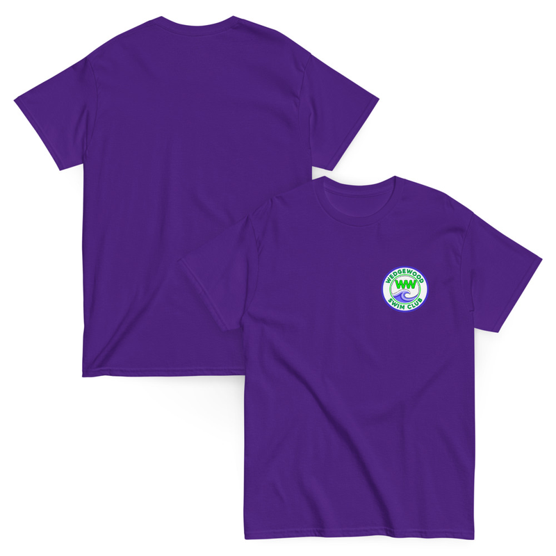Unisex classic tee small logo – S, Purple