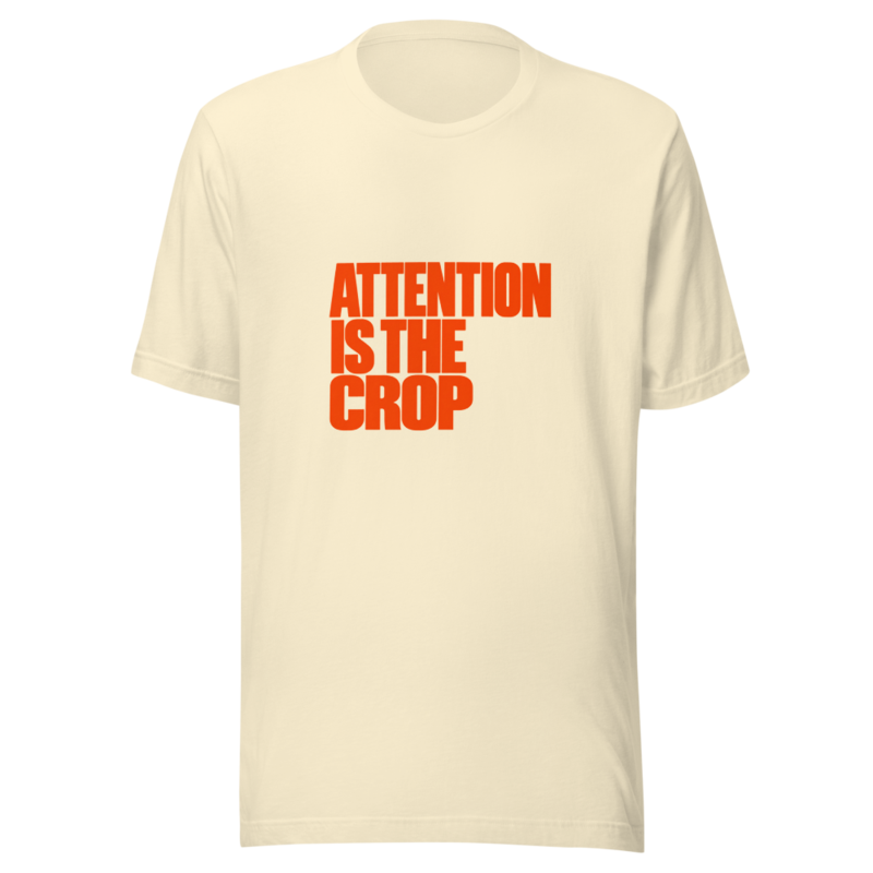 Attention Is The Crop Tee — Black, view 2