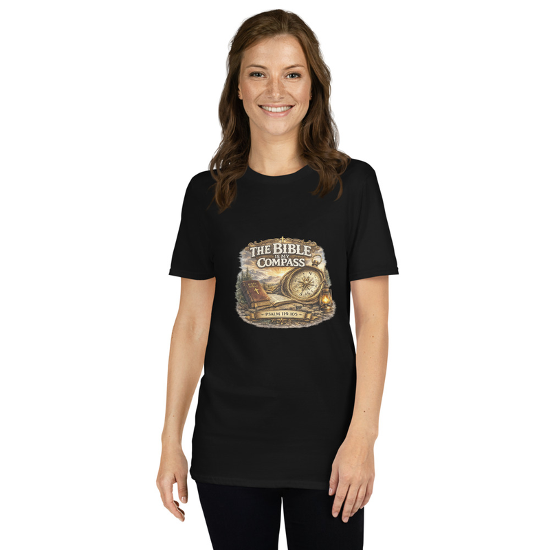 The Bible Is My Compass | Psalm 119:105 Christian T-Shirt