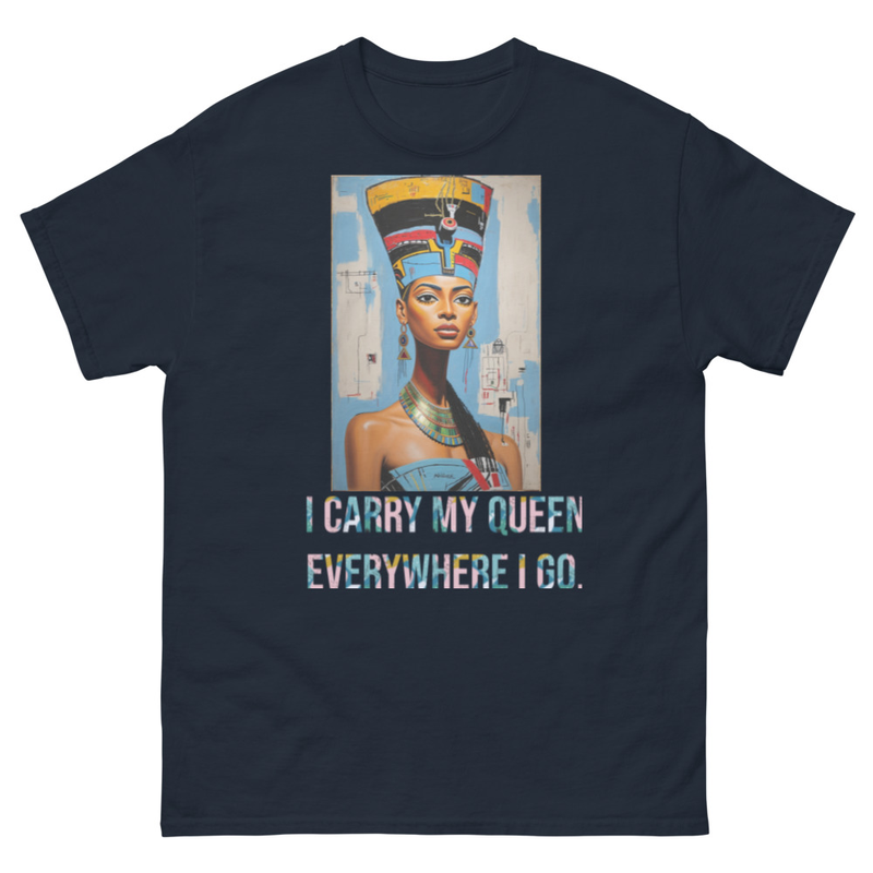 I CARRY MY QUEEN EVERYWHERE I GO - IV - Mens classic tee – XL, Navy