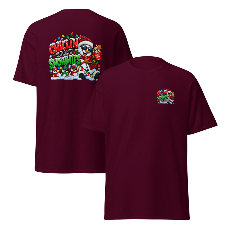 Chillin with my Snomies Unisex classic tee – M, Maroon