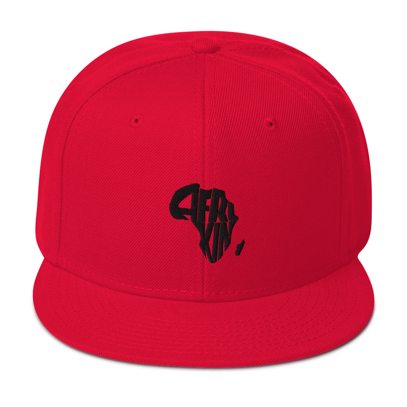 AfriKin Black Snapback Hat