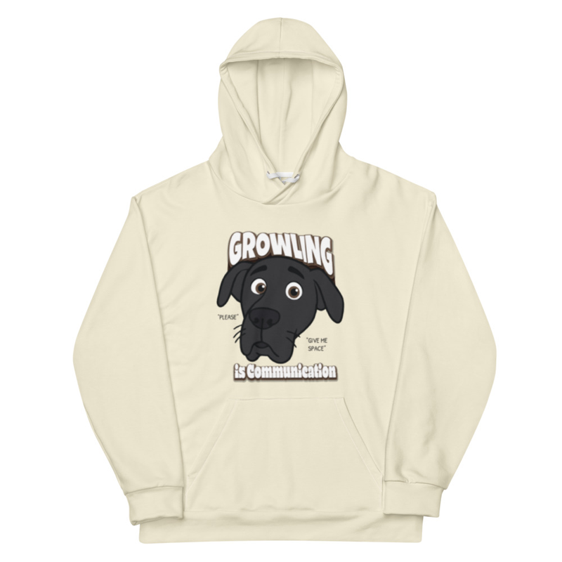 "Growling is Communication" Men's Hoodie (Cotton)