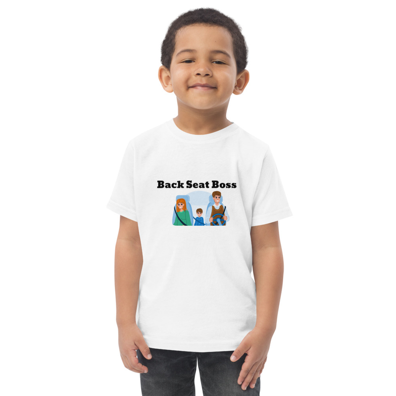 Back Seat Boss T Shirt – 2, White