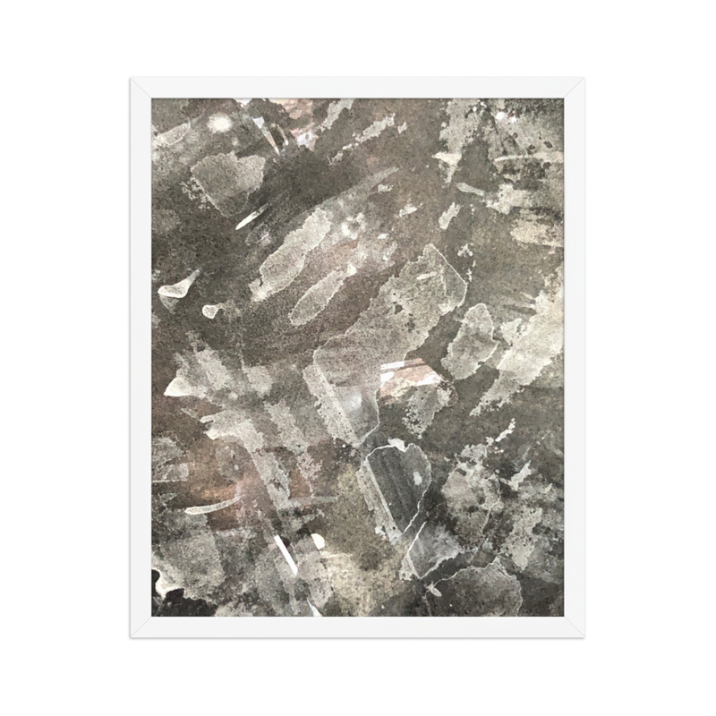 Perceptual Field 0261 – No Problem Whatsoever – Framed Print – 16″×20″, White