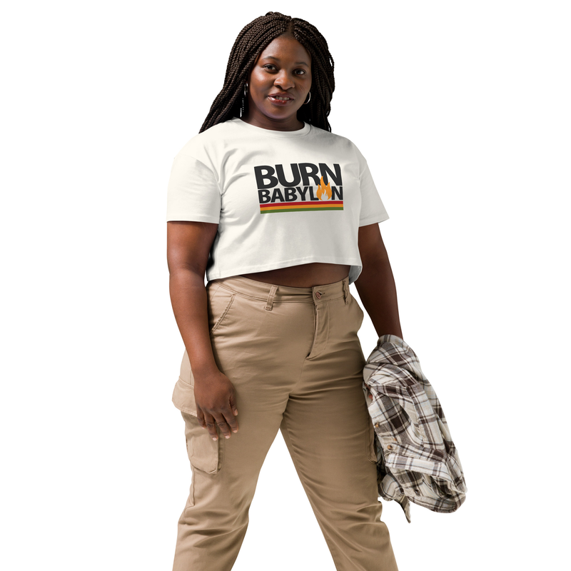 Burn Babylon Women’s crop top – Image 2