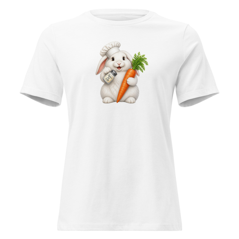 English Angora Rabbit Chef Women's Relaxed T-Shirt