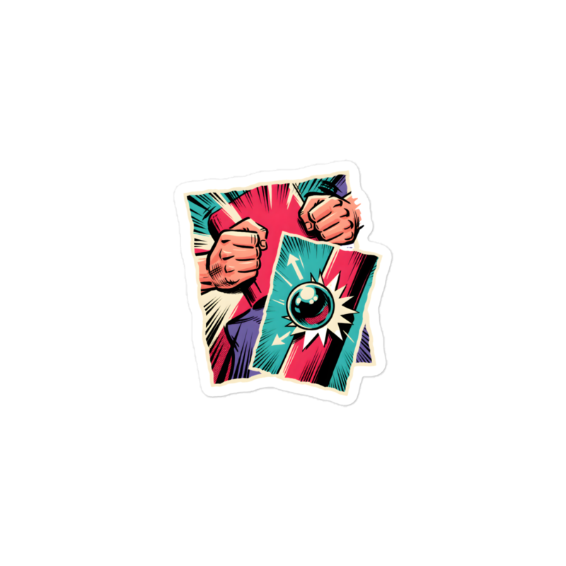 Nudge Responsibly Sticker (Artist Series) mockup