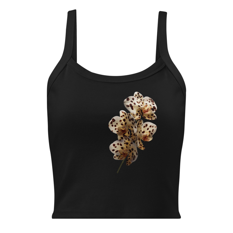 Women’s micro-rib tank top flower