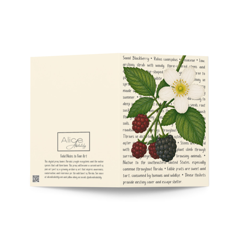 Sand Blackberry Greeting Card