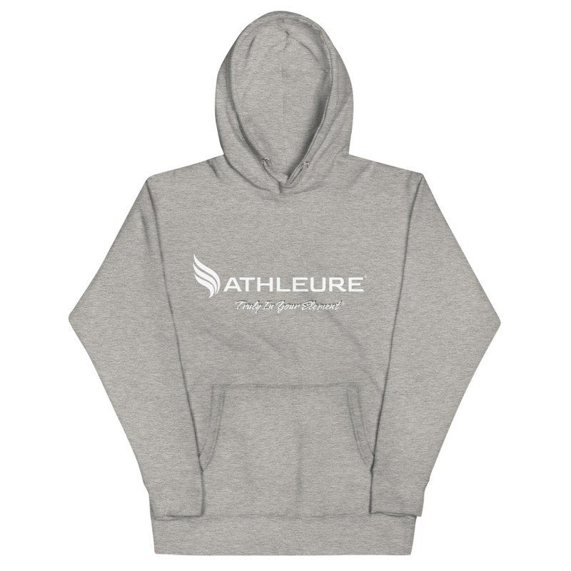 ATHLEURE® - Unisex Hoodie – S, Carbon Grey
