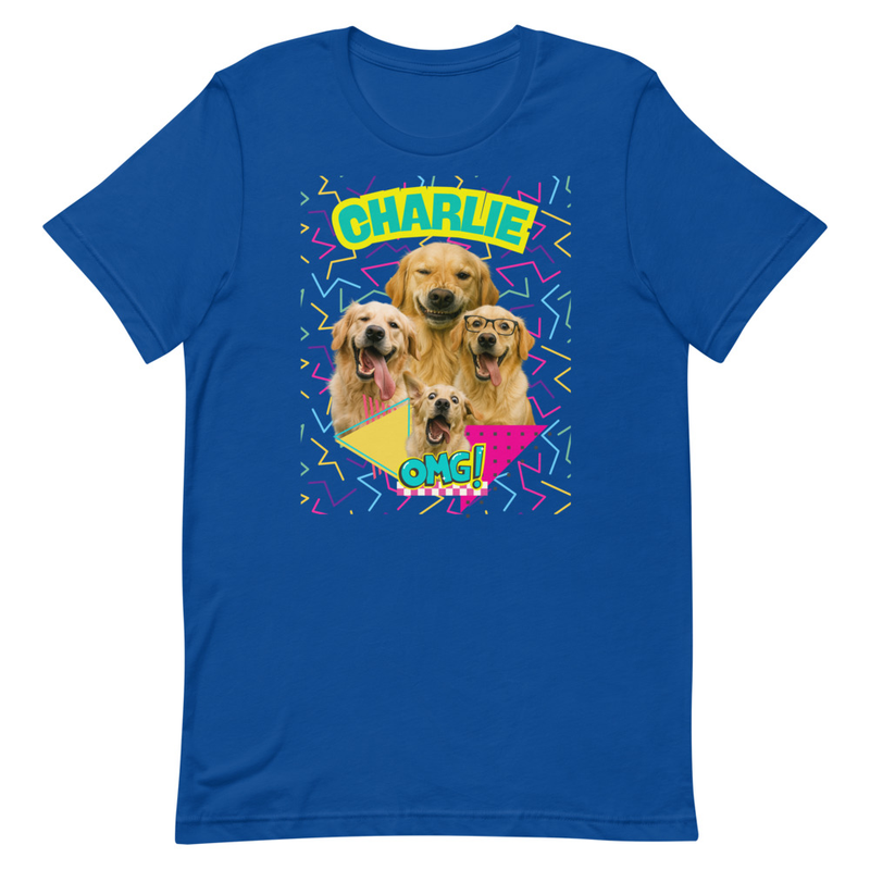 Retro Personalized Pet Party - Unisex t-shirt