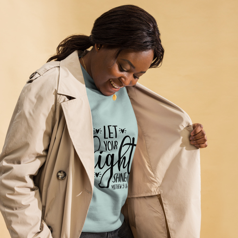 LET YOUR light SHINE - MATTHEW 5:16 - Unisex Premium Sweatshirt