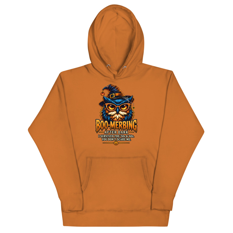 “You Don’t Scare Me” Premium Hoodie — BOOMERBING AFTER DARK™ – Image 2