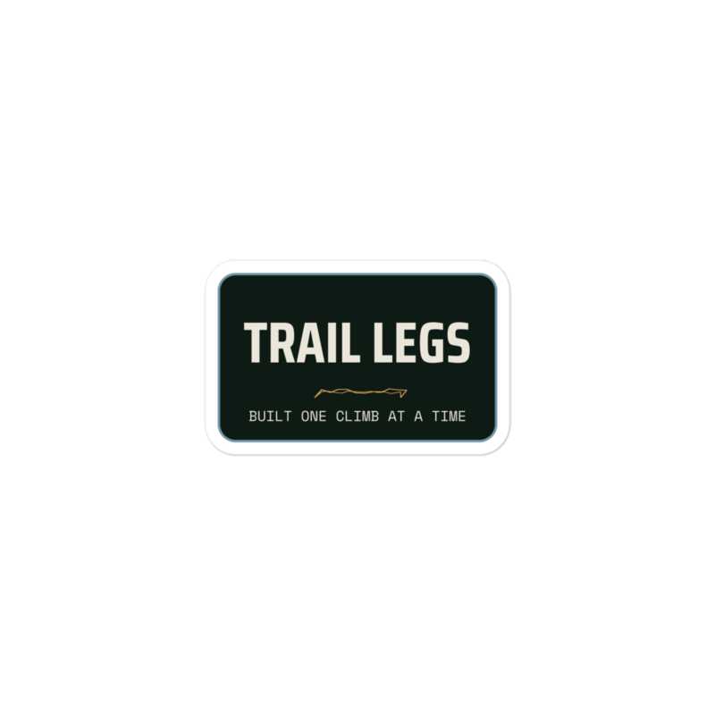 TRAIL LEGS Sticker mockup