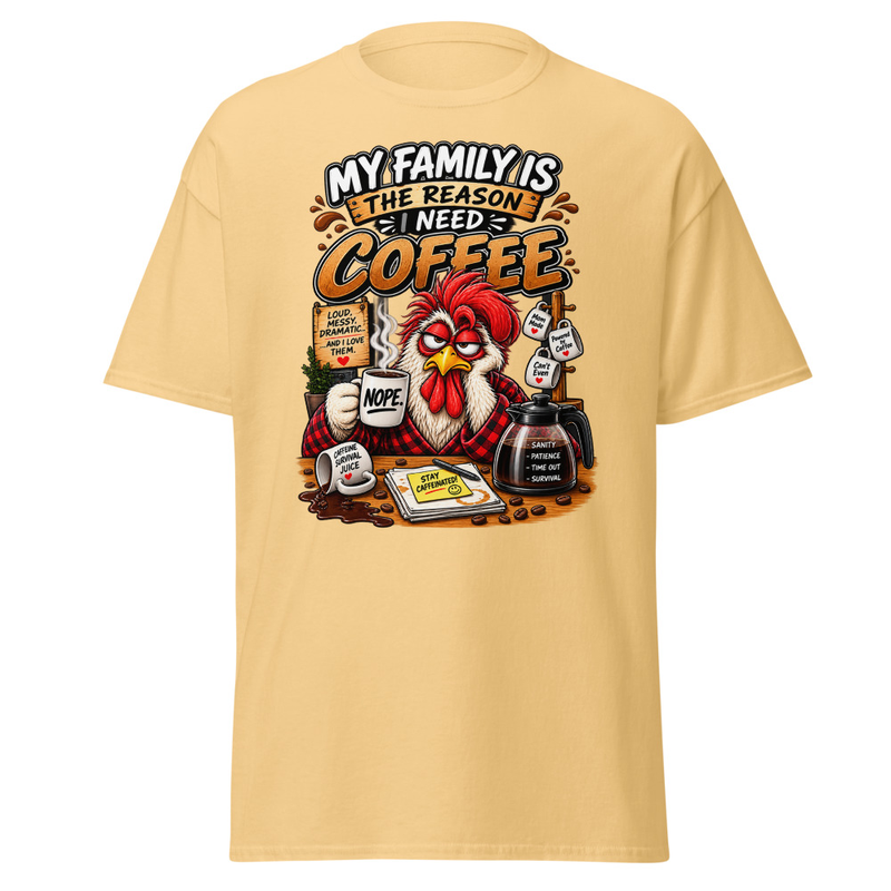 Caffeine - Unisex classic tee – M, Yellow Haze