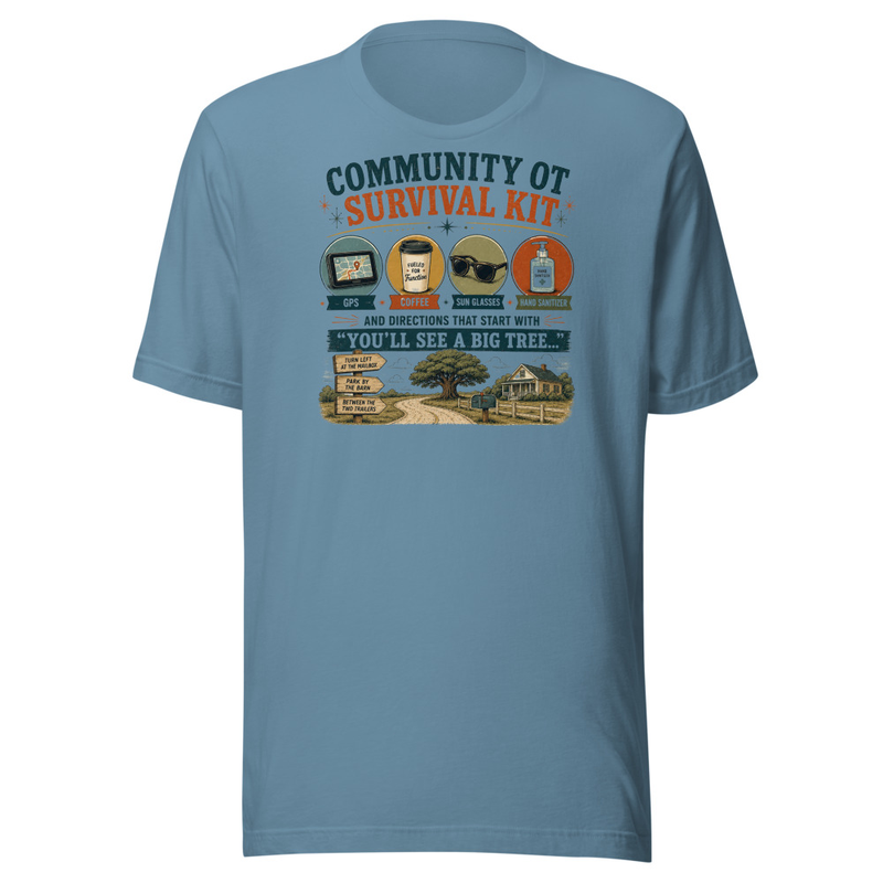Community OT Survival Kit T-Shirt | Funny Occupational Therapy Shirt