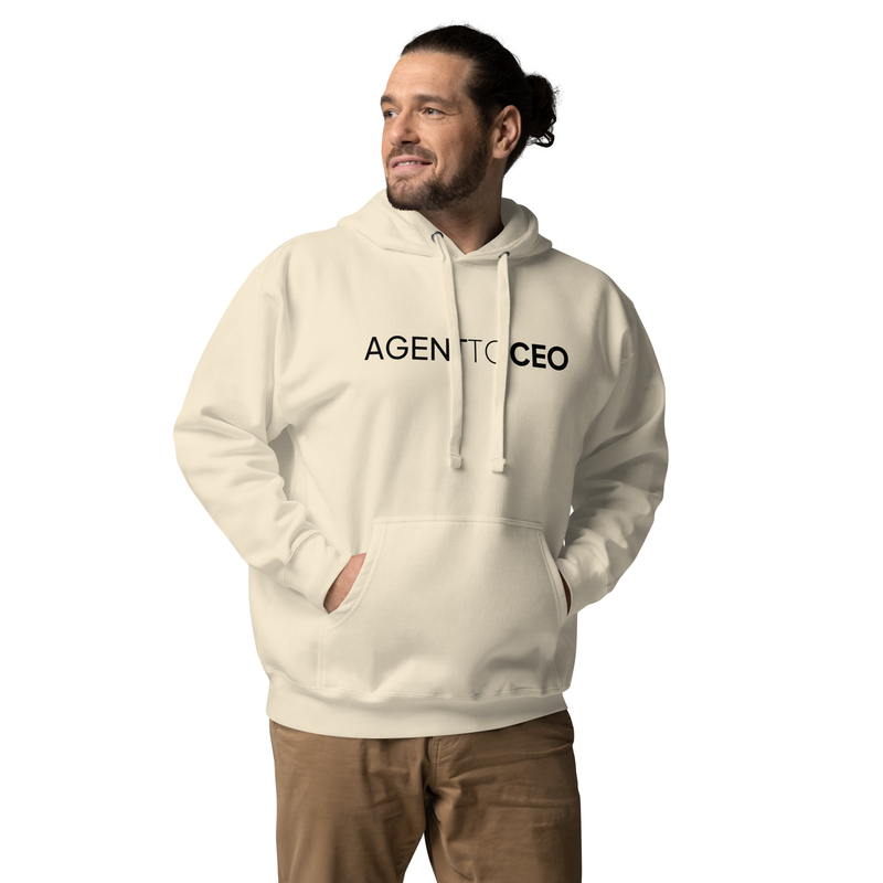 Agent To CEO Unisex Hoodie – XL, Bone