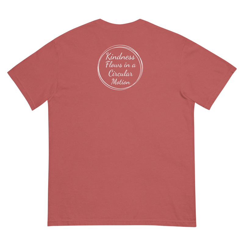 Kindness Flows Back Print Unisex heavyweight tee
