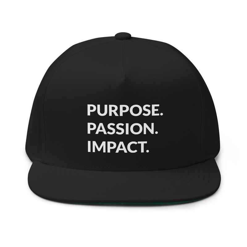 HFTT Flat Bill Cap | Purpose. Passion. Impact. (Colors Available)