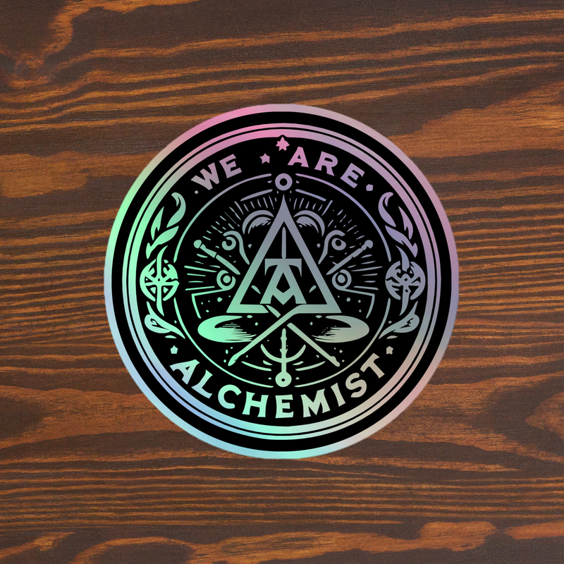Alchemist EMBLEM Holographic Bass Drum Sticker