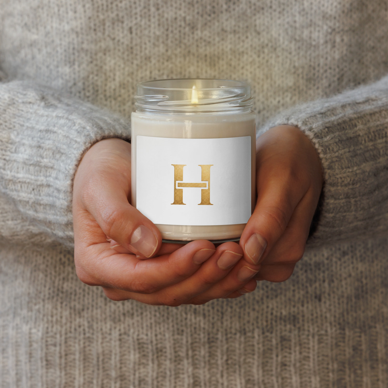 Scented soy candle