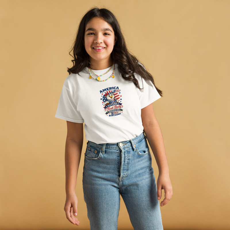 BMT Kids Future First Lady 250 Youth classic tee – XS, White
