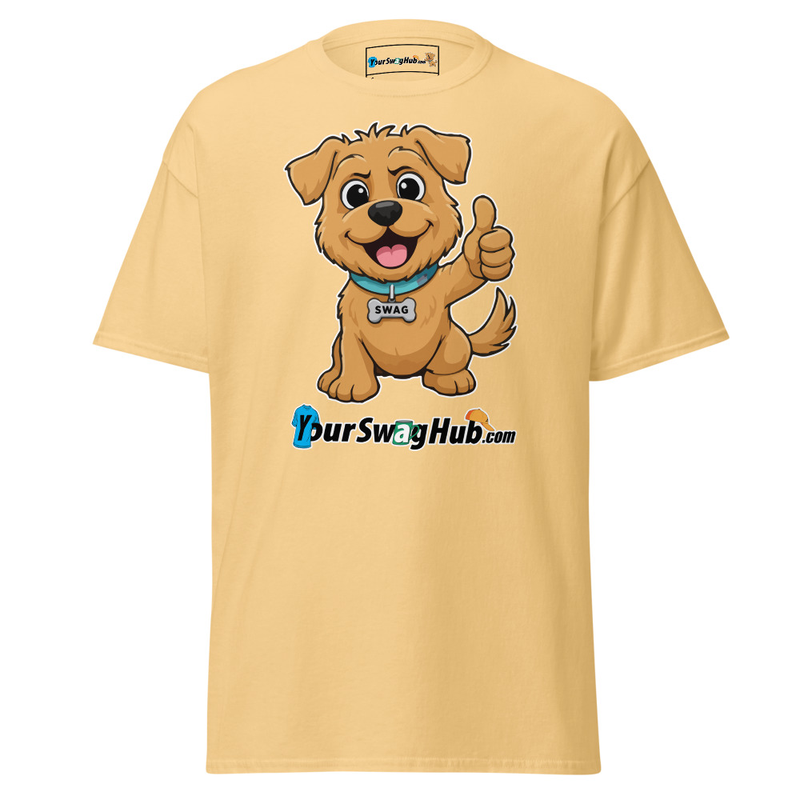 Swag | YourSwagHub.com Thumbs-up Classic Tee – L, Yellow Haze