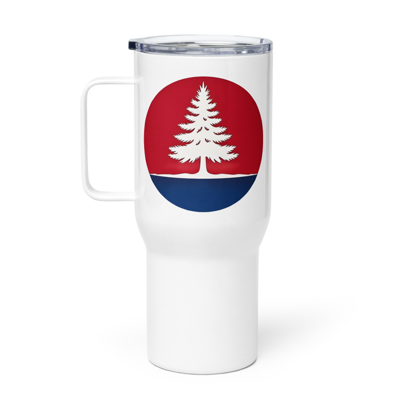 Travel mug with a handle