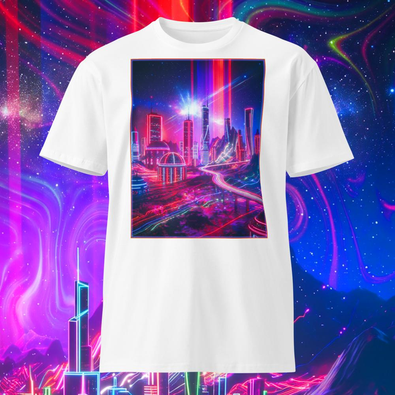 Space Rock Neon City - Space Rock Neon City / White / S