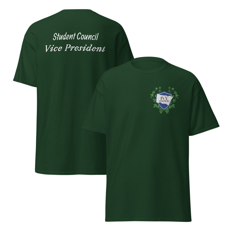 Ivy Council- Student Council Vice President Forest Green T-Shirt