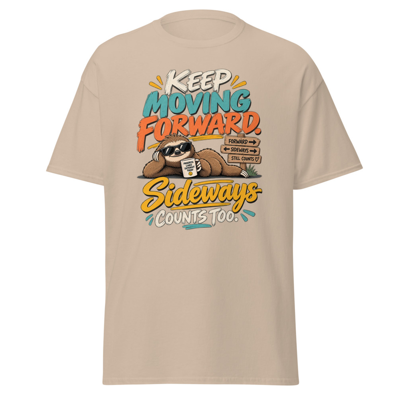 Keep Moving - Unisex classic tee – S, Sand