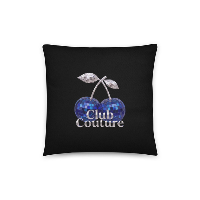 Club Couture (Blue Cherry) Pillow
