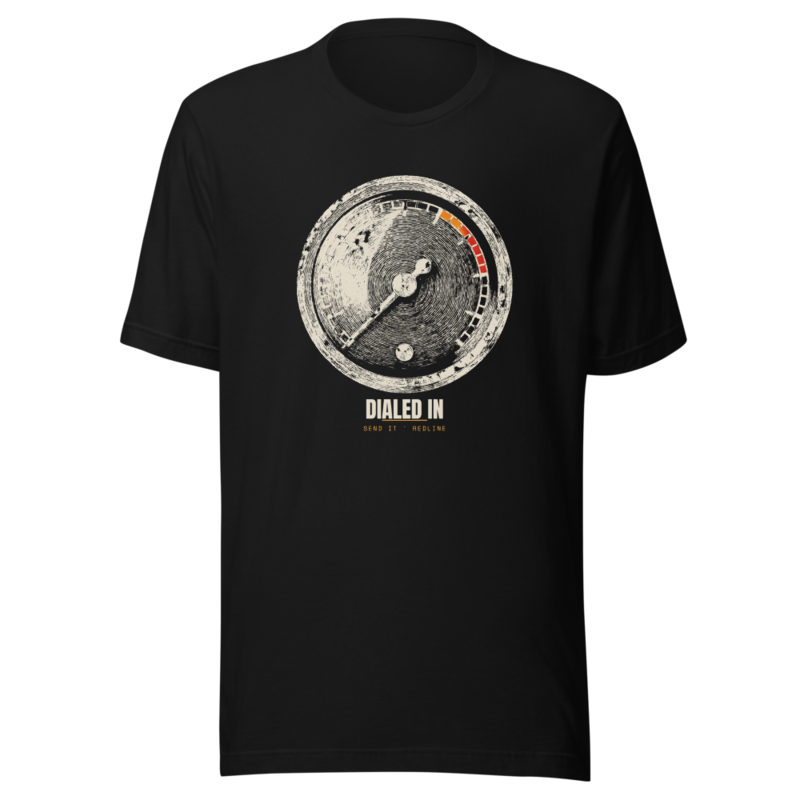 Dialed In Tee mockup