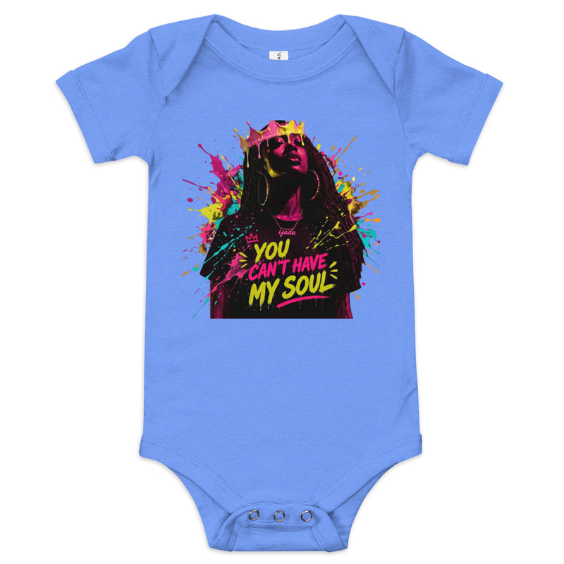 Baby short sleeve "You Can't Have My Soul" one piece