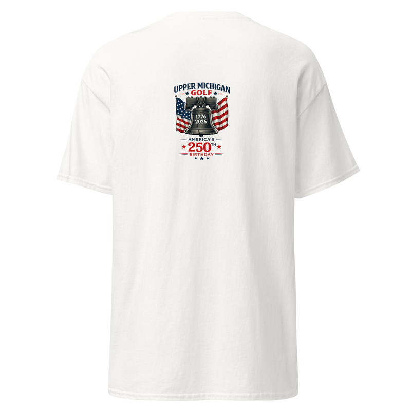 UP Golf 250 Logo #2 Unisex classic tee – S, White