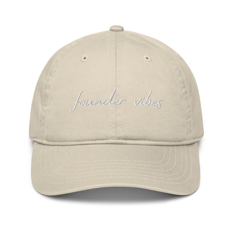 Founder Vibes organic hat – One size, Oyster