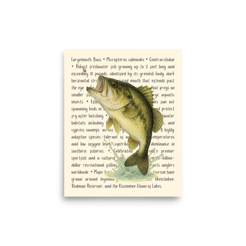 Largemouth Bass Open Edition Proof