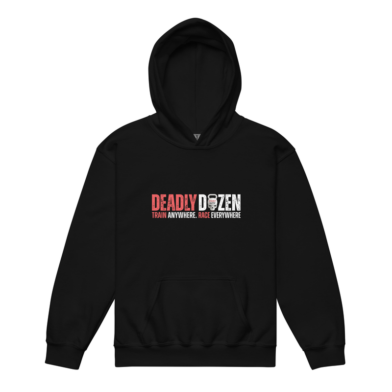Youth heavy blend hoodie, Zwart