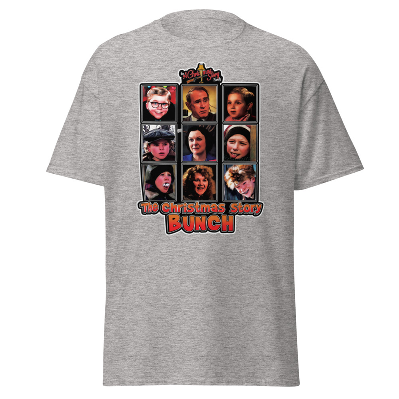 The Christmas Story Bunch T-Shirt – XL, Sport Grey