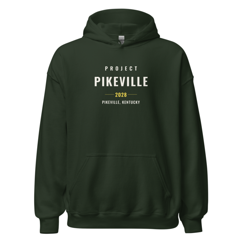 Project Pikeville 2028 Hoodie in Forest Green