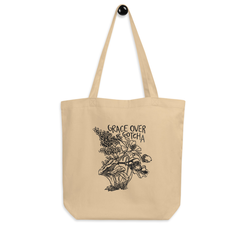 Grace Over Gotcha Printed Tote Bag