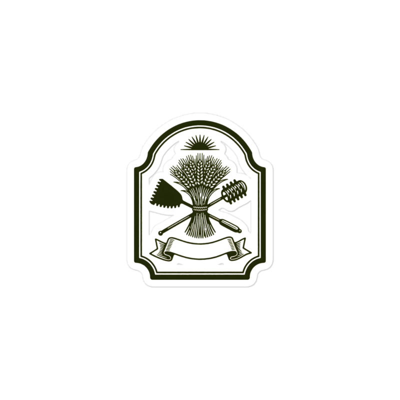 Crumb & Ember Slow-Rise Provisions Sticker (Artist Series) mockup