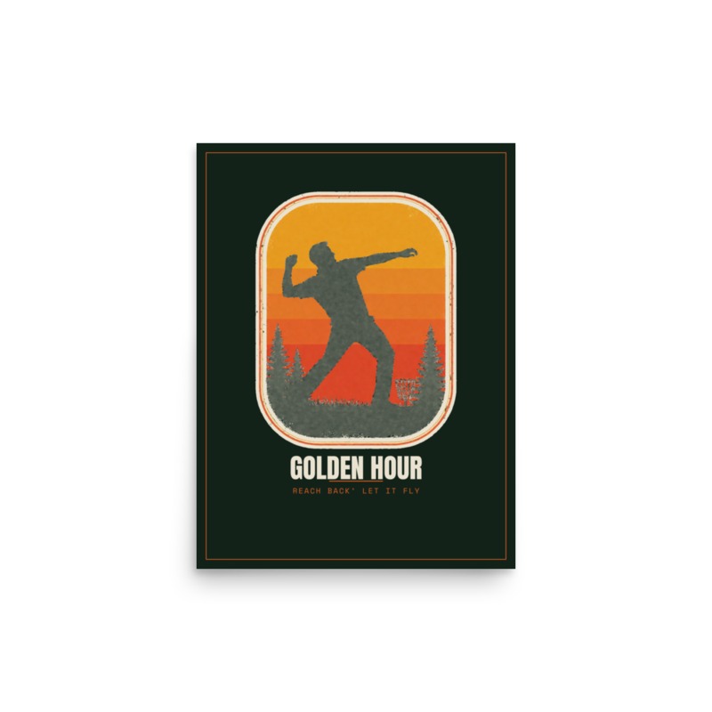 Golden Hour Poster mockup