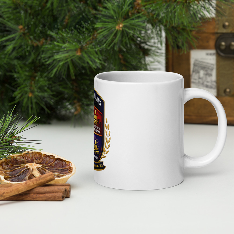 White glossy mug
