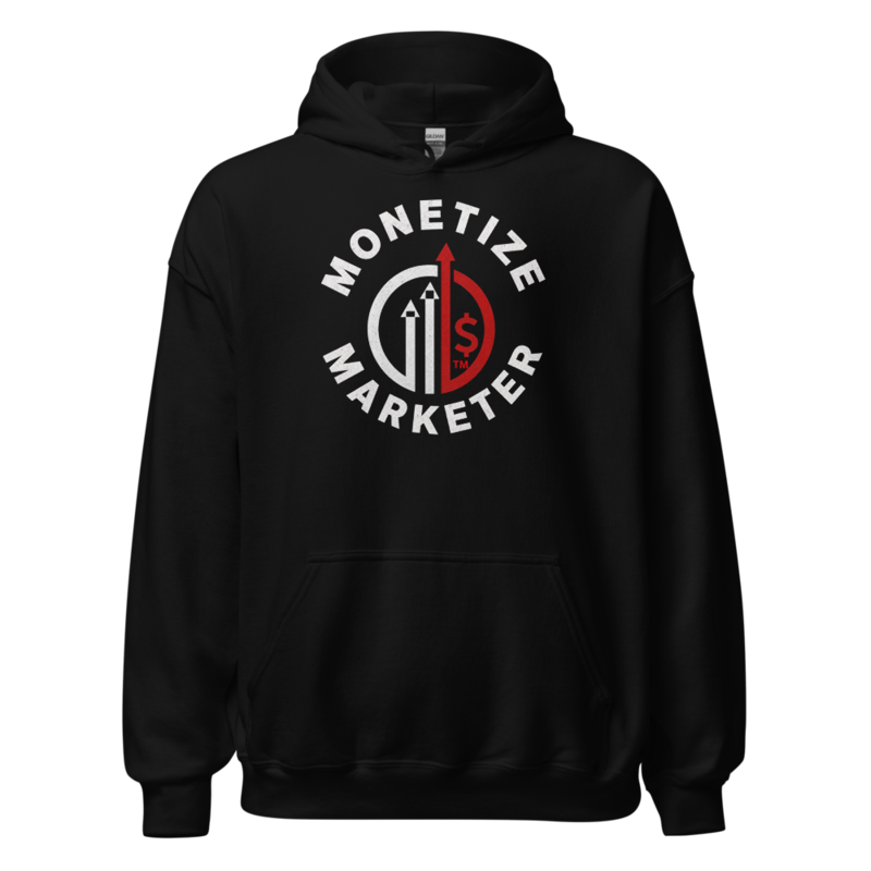 Monetize Marketer Circle Badge · Red Edition Hoodie
