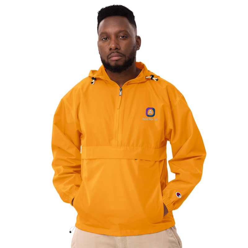 Alero AI Embroidered Champion Packable Jacket – XL, Gold