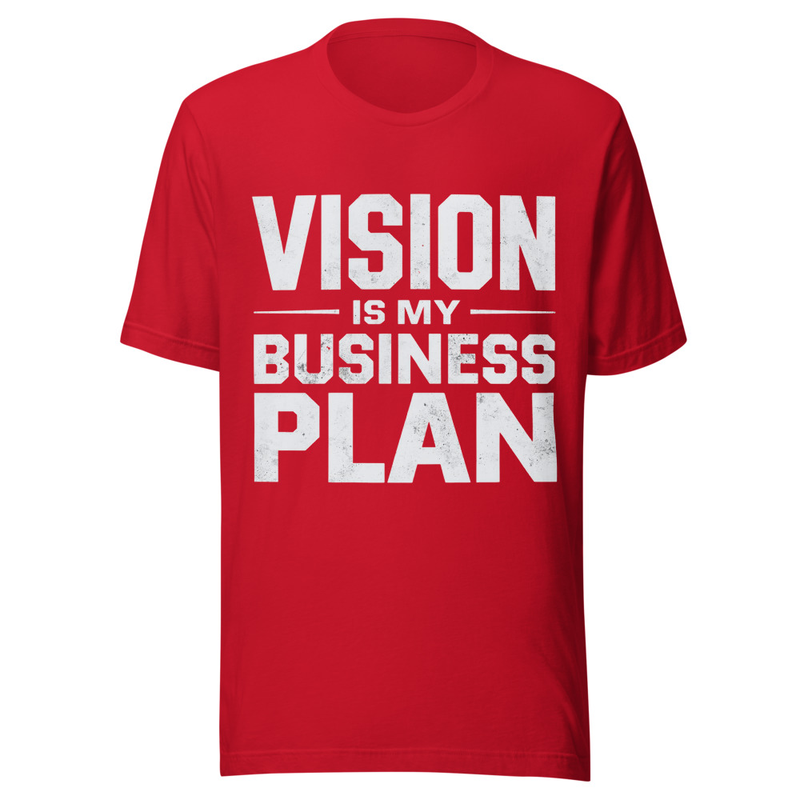 Vision is my Business Plan - Midnight Tone – XS, Red